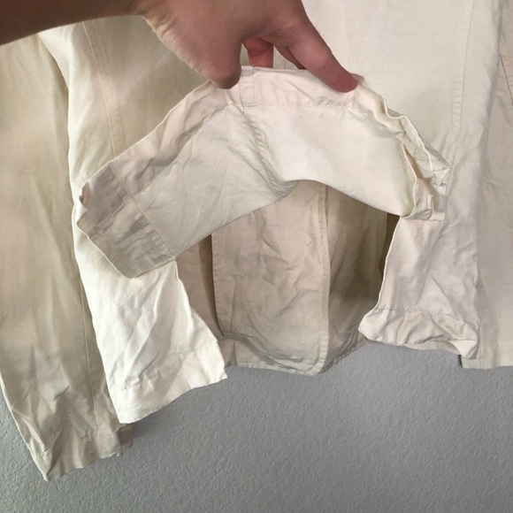 Vince linen blend ivory button front blazer size 4 - Picture 9 of 12